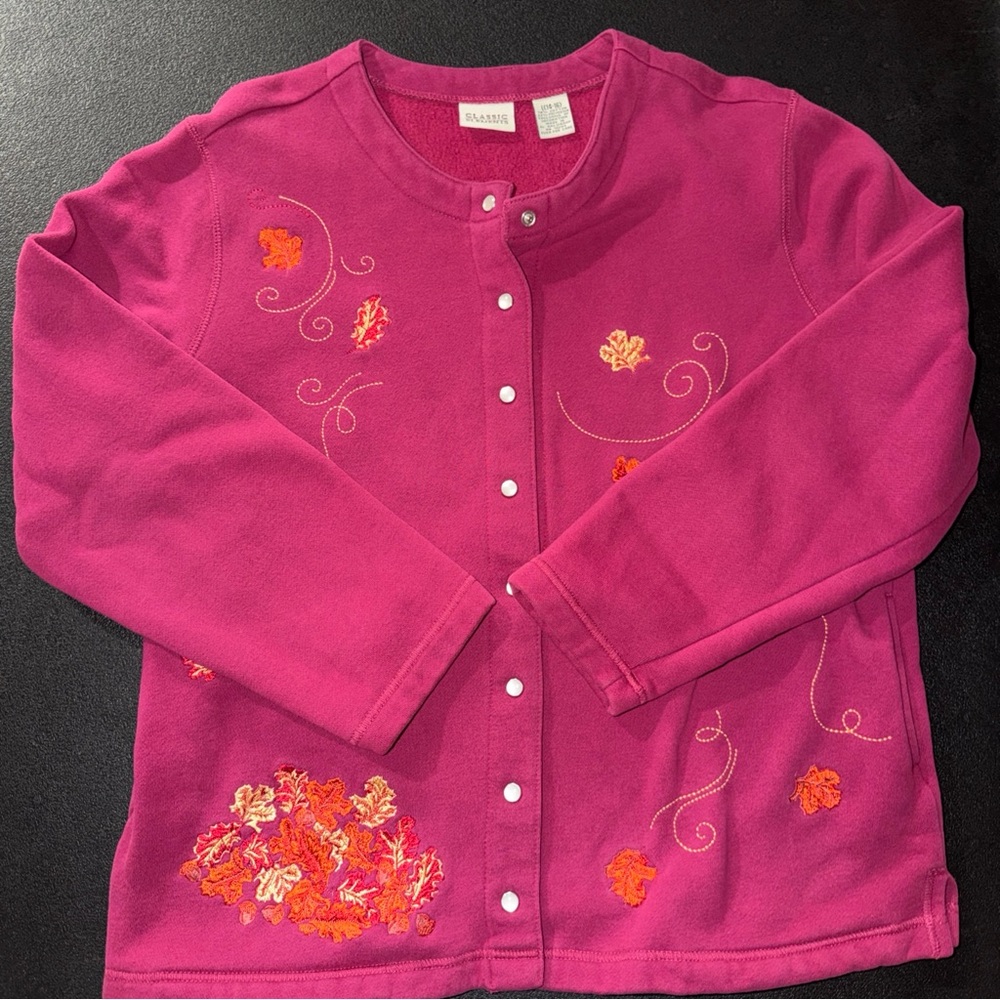 Classic Elements Magenta Kids Button Down Shirt